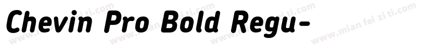 Chevin Pro Bold Regu字体转换